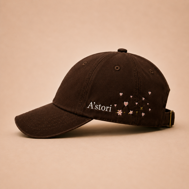 Boring Love Arabic Hearts Cap side view