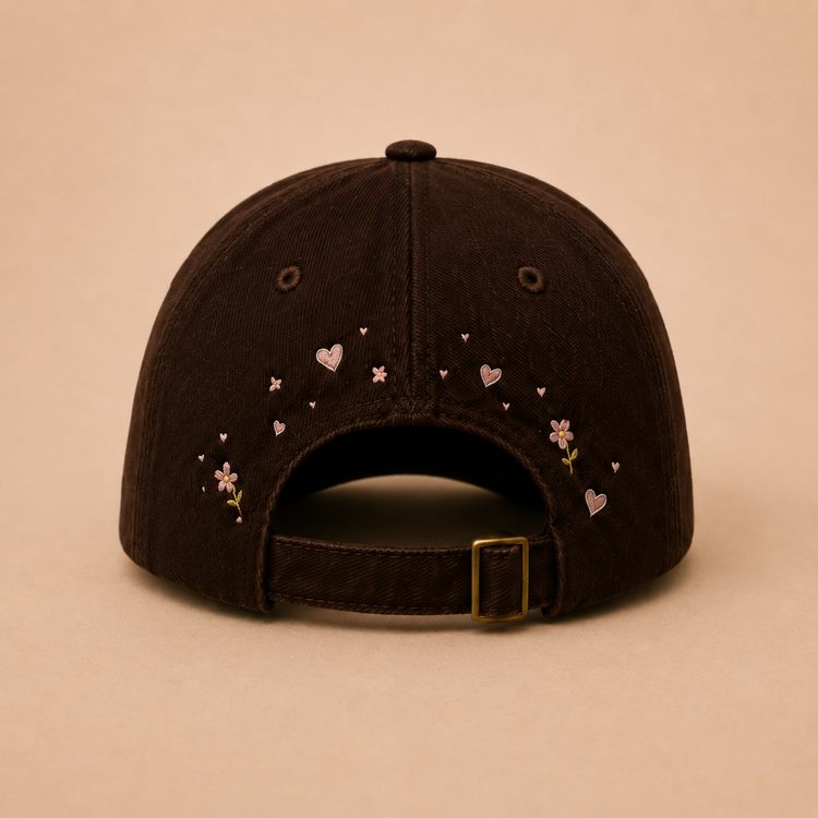 Boring Love Arabic Hearts Cap back view